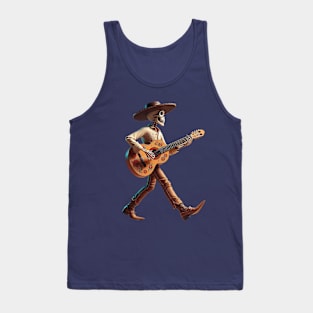 skull guitar Tank Top